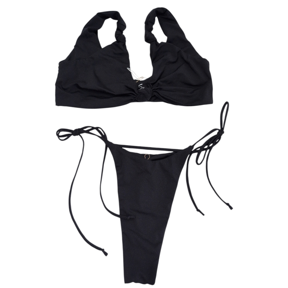 NWT Riot Swim two Piece  Black Bikini